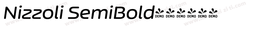 Nizzoli SemiBold字体转换